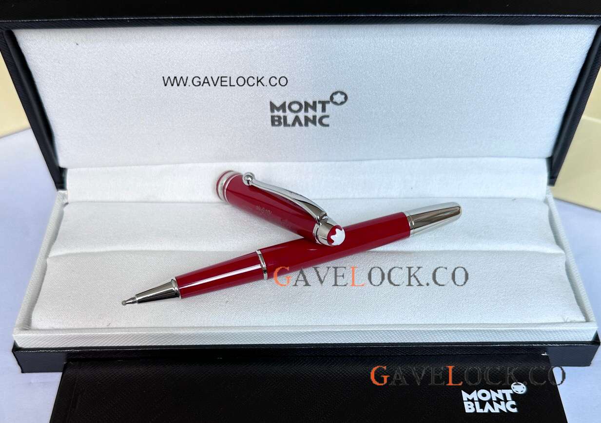 Copy Montblanc 100TH Meisterstuck Small Rollerball Precious Red Resin